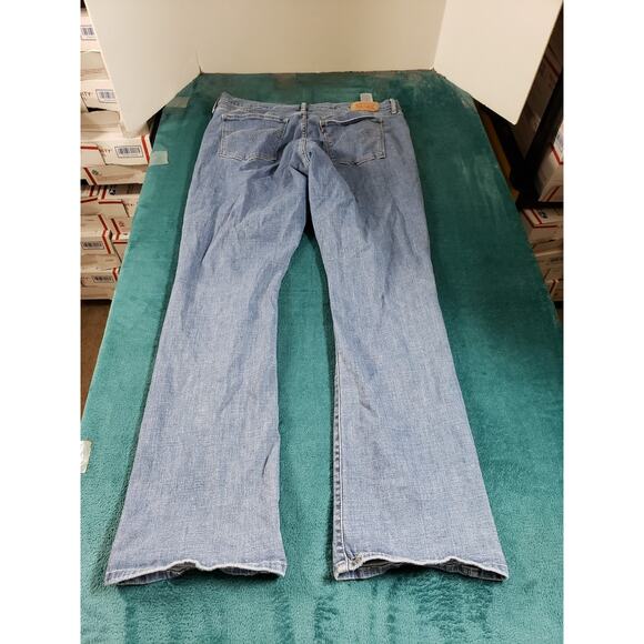 Levis Jeans Size 16 Womens Blue Pants Ladies Stretch Classic Mid Rise Bootcut - Picture 11 of 15